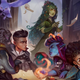 The Strixhaven kids. You can tell which one’s likely the jerk by the bouffant and the feather buzzed into his undercut.
